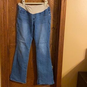 Indigo Blue Flare Maternity Jeans